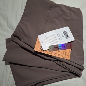 Peach Skin Collection Taupe Leggings